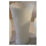 Eight Pieces of White Milk Glass