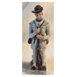 Two Handpainted Soldiers and Five Miniature Animals