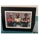 Tin Containing Dale Earnhardt Watch, Photo of Dale Sr, Jr and Kerry, #3 car in Acrylic Container