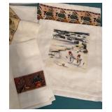 Lot of 10 Fall and Winter Hand Towels