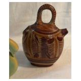 Pedestal Dish, Japan Bud Vase, Ceramic Swan Vase, Mexican Pottery
