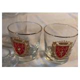 Vintage Whiskey Bottles, Shot Glasses, Whiskey Glasses