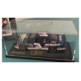 Tin Containing Dale Earnhardt Watch, Photo of Dale Sr, Jr and Kerry, #3 car in Acrylic Container
