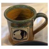Haeger Ashtray, Italy Vase, MN Mug, Candleholder, Coaster Set