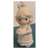 Five Precious Moments Figurines and Three Precious Moments Magnets