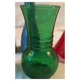 Six Colorful Vases
