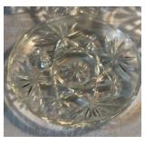Six Vintage Clear Glass Serving Dishes