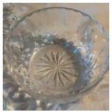 Six Vintage Clear Glass Serving Dishes