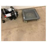 3 Used pumps, untested, with cart