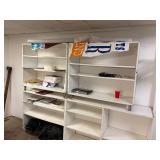 Shelves with contents