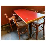 6 top with chairs