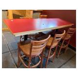 6 top with chairs