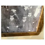 Vintage Train Crash reproduction in frame