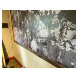 Vintage Train Crash reproduction in frame
