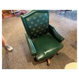 Green office chair
