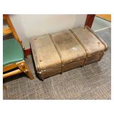 Flat top steamer trunk