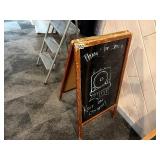 2 sided chalkboard easel