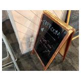 2 sided chalkboard easel