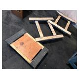 wooden dolly carts