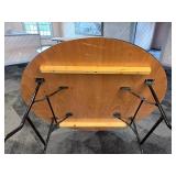 60" round folding table, like new