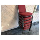 6 banquet chairs, very good condition