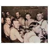 Professional reproduction of a vintage camp meal photo