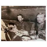 Professional reproduction of a vintage camp meal photo