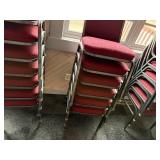 stack of 6 banquet chairs