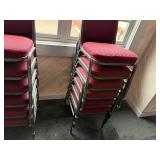 stack of 6 banquet chairs