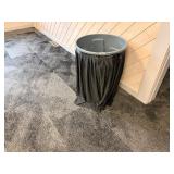 garbage can with decorative cover