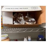 all contents of shelves
