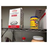 all contents of shelves