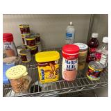 all contents of shelves