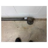 Long iron pipe foot rail for bar