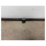 Long iron pipe foot rail for bar