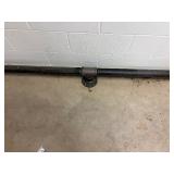 Long iron pipe foot rail for bar