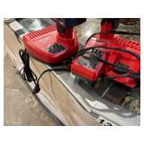 2ah and 4ah batteries with charger station Milwaukee