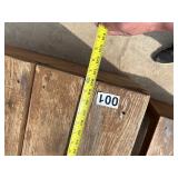 Sturdy Wooden picnic table with benches. 10ft long