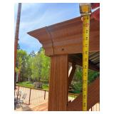 Metal gazebo.
