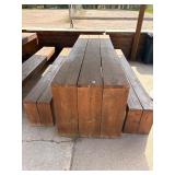 Sturdy 10ft table with benches