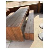 Sturdy 10ft table with benches