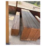 Sturdy 10ft picnic table with benches