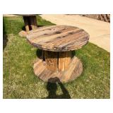 large rustic cable spool