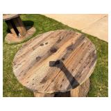 large rustic cable spool