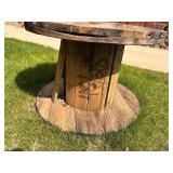 large rustic cable spool