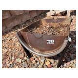 Half keg barrel planter/firepit