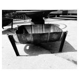 Half keg barrel firepit