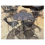 4 top round patio table