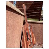 Large wooden guitar