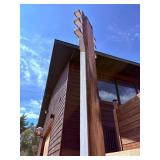 Large wooden guitar